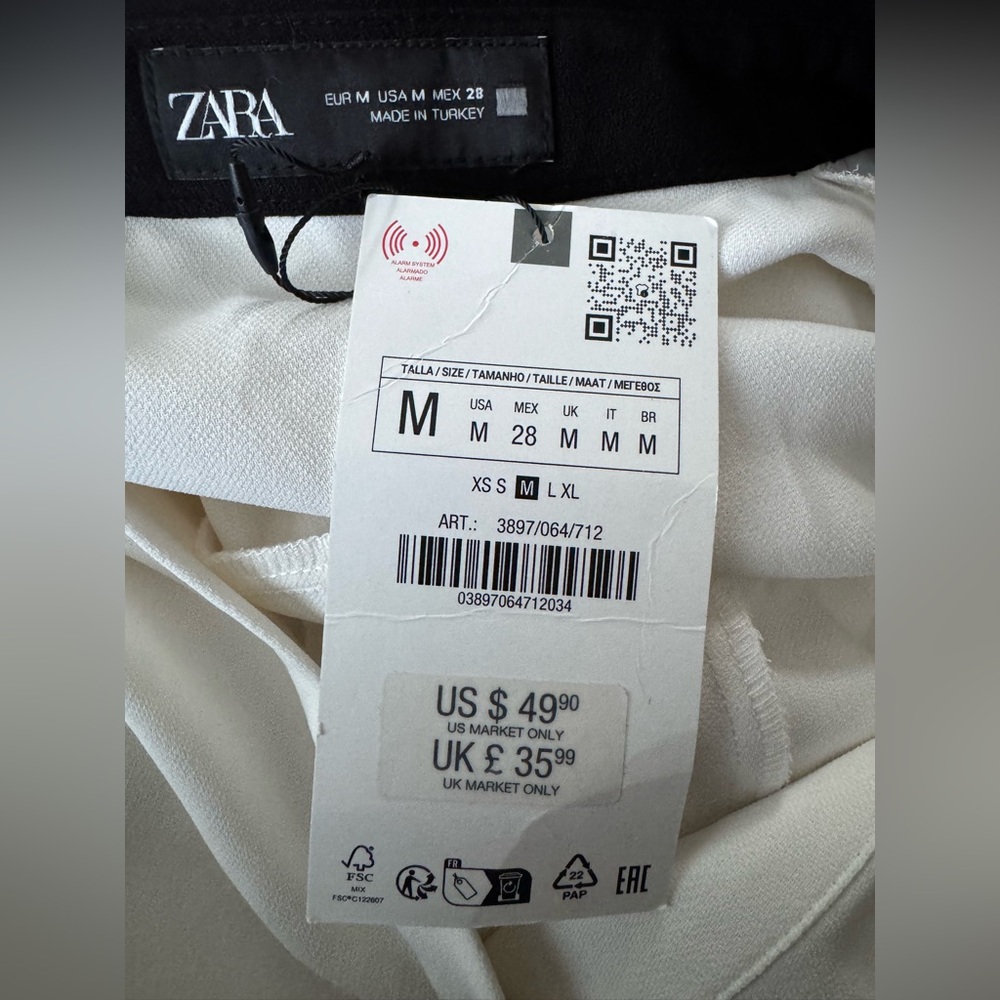 Zara contrast trim mini dress, Size M - Picture 13 of 13